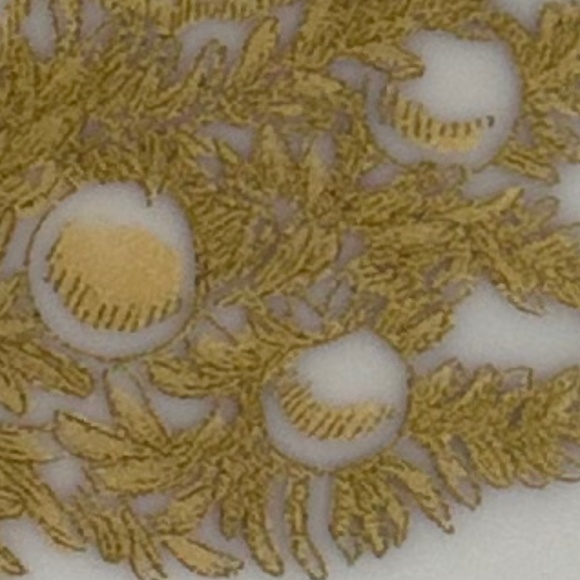 Williams-Sonoma Gold Christmas Tree Salad/Dessert Plates Set of 2 Discontinued - Picture 5 of 9